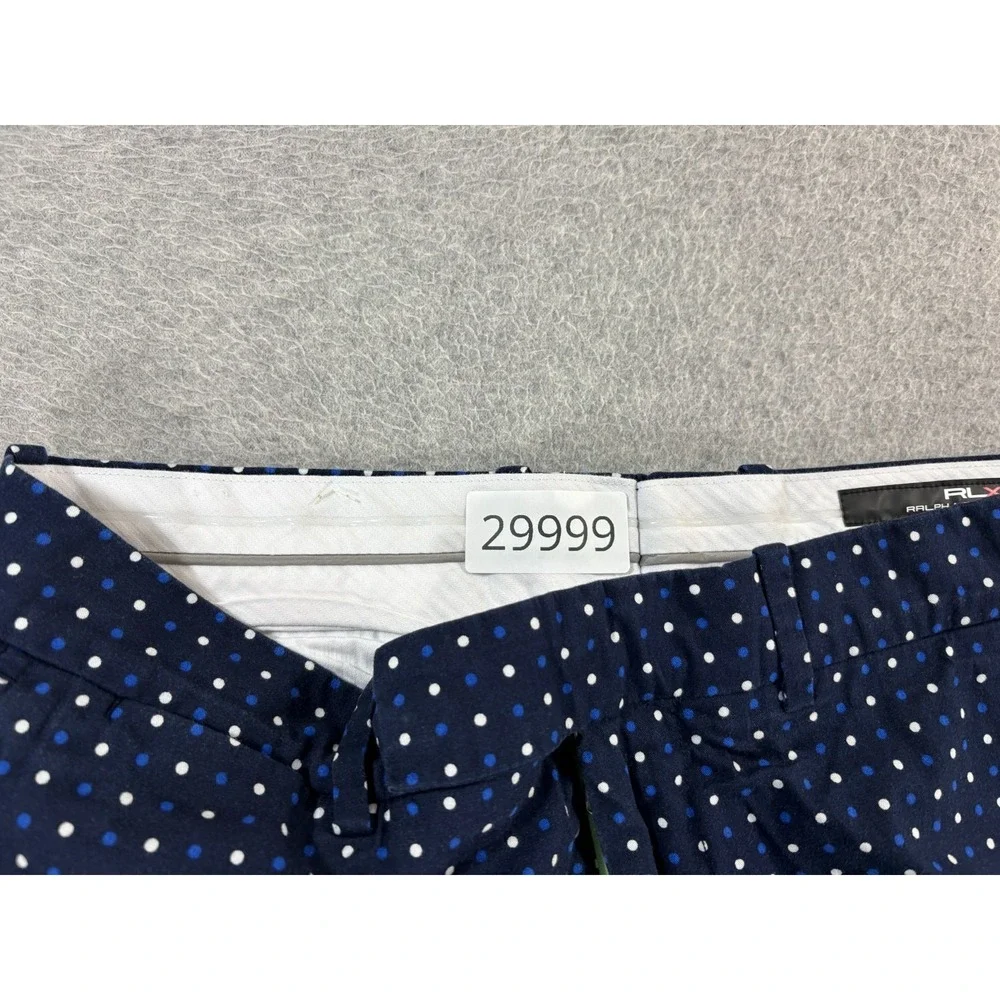 Polo Ralph Lauren RLX Polka Dots Golf Shorts (Men's 30) Blue- 9